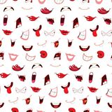 Cartoon+mouths+pattern
